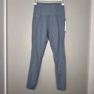 Danskin Leggings Adult X-Smal Nebula‎ Blue Lightweight Athletic Yoga Women's